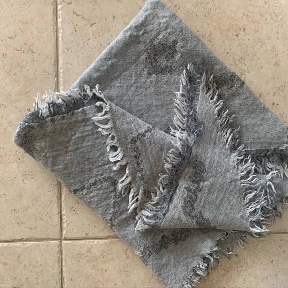 Wilfred Aritzia 100% wool triangle mosaic scarf. - Picture 7 of 9